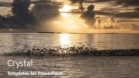  Presentation with island sunset - 