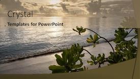  Presentation with island sunset - 