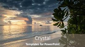  Presentation with island sunset - 