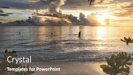  Presentation with island sunset - 