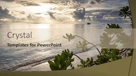  Presentation with island sunset - 