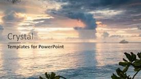  Presentation with island sunset - 