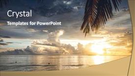  Presentation with island sunset - 