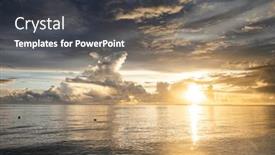  Presentation with island sunset - 