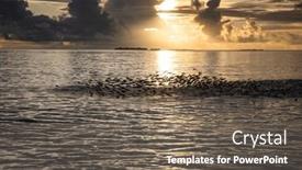  Presentation with island sunset - 