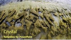  Presentation with tropical beach sunset - Presentation theme consisting of amazing-tropical-beach-at-sunset background and a tawny brown colored foreground