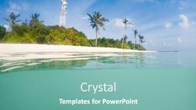  Presentation with clear water - Slide deck with amazing-tropical-beach-background-white background and a seafoam green colored foreground