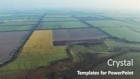  Presentation with bird eye view - Presentation theme featuring amazing-view-from-the-height background and a dark gray colored foreground