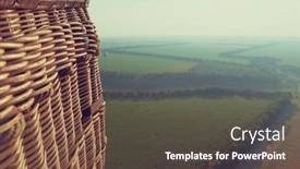  Presentation with bird eye view - Presentation featuring amazing-view-from-the-height background and a dark gray colored foreground