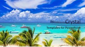  Presentation with scenic - Presentation theme with amazing view in north background and a light blue colored foreground