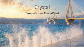  Presentation with amazing - Presentation theme consisting of amazing-view-modern-bridge background and a lemonade colored foreground