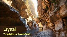  Presentation with amazing - PPT theme featuring amazing view of goynuk canyon background and a tawny brown colored foreground