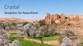  Presentation with ait - Slide deck enhanced with amazing-view-of-kasbah-ait background and a light blue colored foreground