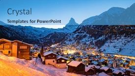  Presentation with amazing - Amazing theme having amazing-view-of-matterhorn-peak backdrop and a light blue colored foreground