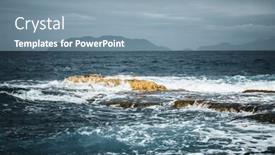  Presentation with stormy sea - PPT theme featuring amazing view of stormy sea on a windy day and ominous sky location sicily region of italy europe mediterranean resort scenic image of beautiful spring seascape discover the beauty of earth background and a seafoam green colored foreground