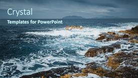  Presentation with stormy sea waves - Theme having amazing view of stormy sea with big restless waves and ominous sky location sicily italy europe mediterranean resort scenic image of beautiful spring seascape discover the beauty of earth background and a ocean colored foreground