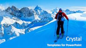  Presentation with dens in dent - Audience pleasing presentation theme consisting of amazing view of swiss famous backdrop and a  colored foreground