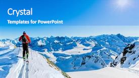  Presentation with earth surface uninhabited desert mountain - Beautiful PPT theme featuring amazing view of swiss famous backdrop and a  colored foreground