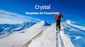  Presentation with backcountry - Beautiful slides featuring amazing view of swiss famous backdrop and a teal colored foreground