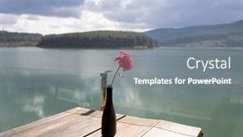  Presentation with amazing - Slide set with amazing-view-of-tuyen-lam background and a gray colored foreground