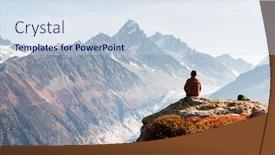  Presentation with amazing - Amazing presentation design having amazing-view-on-monte-bianco backdrop and a sky blue colored foreground