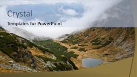  Presentation with amazing - Audience pleasing slide deck consisting of amazing-view-over-rodnei-mountains backdrop and a light blue colored foreground