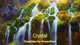  Presentation with water park - Audience pleasing presentation consisting of amazing waterfall in plitvice lake backdrop and a wine colored foreground