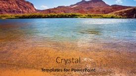  Presentation with boat tourism - Presentation theme consisting of amazing-wildlife-usa-lee-s background and a coral colored foreground