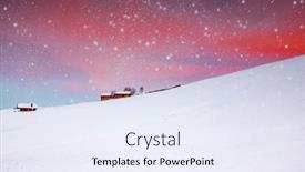  Presentation with amazing - Slide deck featuring amazing-winter-landscape-with-snow background and a sky blue colored foreground