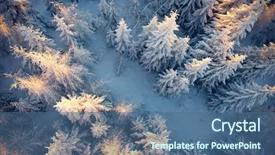  Presentation with bird eye view - Beautiful PPT theme featuring amazing winter scene christmas theme backdrop and a ocean colored foreground