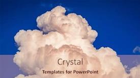  Presentation with force - PPT layouts enhanced with amazingly-shaped-white-cumulus-clouds background and a lemonade colored foreground