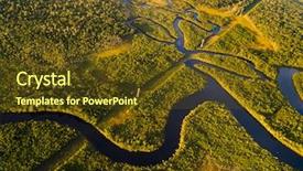  Presentation with brazil - Colorful PPT theme enhanced with amazon rainforest in brazil backdrop and a tawny brown colored foreground