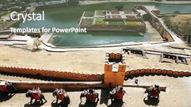  Presentation with india government - Presentation design having amber fort jaipur rajasthan india background and a gray colored foreground