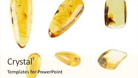  Presentation with jewelry - Presentation theme having amber jewelry on white background background and a blonde colored foreground