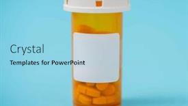  Presentation with packaging - Slide set featuring amber-prescription-packaging-for-pills background and a light blue colored foreground