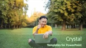  Presentation with medicina tradicional chinesa chinese herb - Colorful PPT layouts enhanced with ambient technology - chinese man sitting backdrop and a  colored foreground