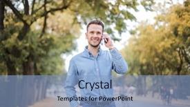  Presentation with autumn - Theme enhanced with ambient technology - handsome young man background and a  colored foreground