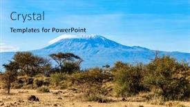  Presentation with exotic animals - Beautiful slide deck featuring amboseli-park-travel-to-exotic backdrop and a  colored foreground