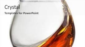  Presentation with splash - Presentation with ambre - splash of cognac in glass background and a white colored foreground