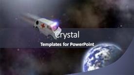  Presentation with ambulance - Presentation theme with look through a windows from outside to inside lightened two large and one half size windows background and a dark gray colored foreground