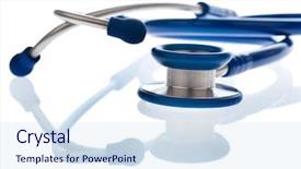  Presentation with free - Amazing presentation having ambulance free - stethoscope a doctor backdrop and a sky blue colored foreground
