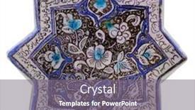  Presentation with motif - Theme consisting of amcient islamic motif structural design background and a gray colored foreground