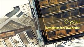  Presentation with film - Audience pleasing presentation consisting of amd - vintage contact proof printer backdrop and a tawny brown colored foreground