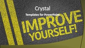  Presentation with confidence believe in yourself - Beautiful presentation featuring ameliorate - improve yourself written backdrop and a dark gray colored foreground