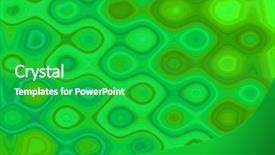  Presentation with patterns - Slide set consisting of ameoba - green patterns background and a shamrock green colored foreground