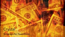  Presentation with united states - Slides consisting of america - dollars are burning background and a gold colored foreground