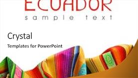  Presentation with ecuador - PPT layouts consisting of america - ecuador background and a white colored foreground