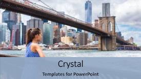  Presentation with new york - PPT theme consisting of america - new york city nyc summer background and a light blue colored foreground