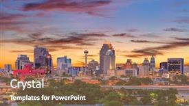  Presentation with texas - Audience pleasing slide set consisting of america - san antonio texas usa downtown backdrop and a coral colored foreground