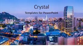  Presentation with chile - Amazing slides having america - santiago de chile dwontown backdrop and a light blue colored foreground